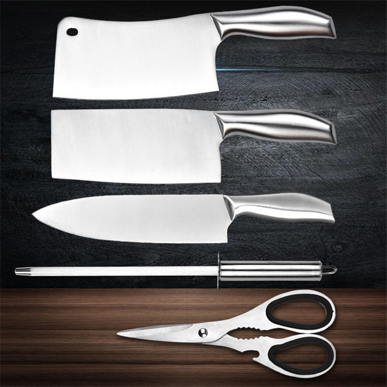 Yangjiang knife wholesale kitchen knife household super fast sharp stainless steel all-steel hair acrylic gift suit