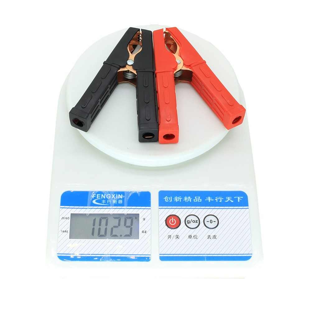 Pure Copper Crocodile Clip Car Battery Clip All-Inclusive Black and Red Small and Medium-Sized Cable Connection Clip Battery Clip