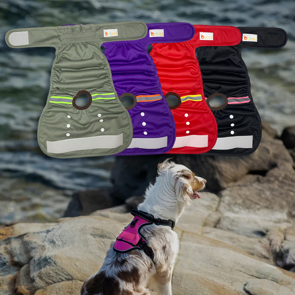 Pet Physiological Pants Cloth Diapers Amazon New Hot-Selling Female Dog Anti-Harassment Menstrual Pants Waterproof Washable Diapers