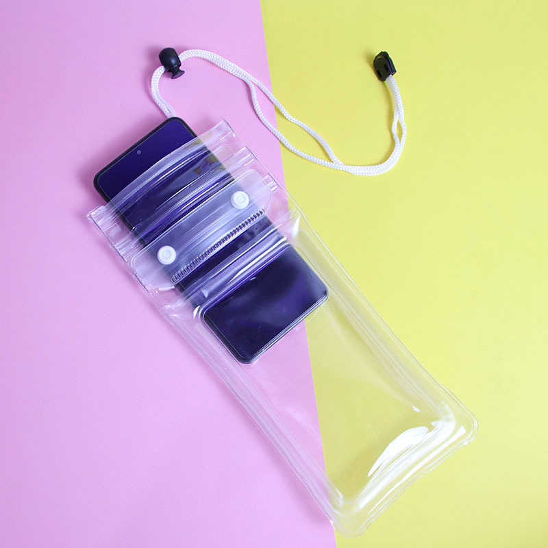 Mobile Phone Waterproof Bag Can Float Touch Screen with Air Bag for Swimming and Rafting 70% off Sealed Diving Set for Takeaway Riders to Take Photos