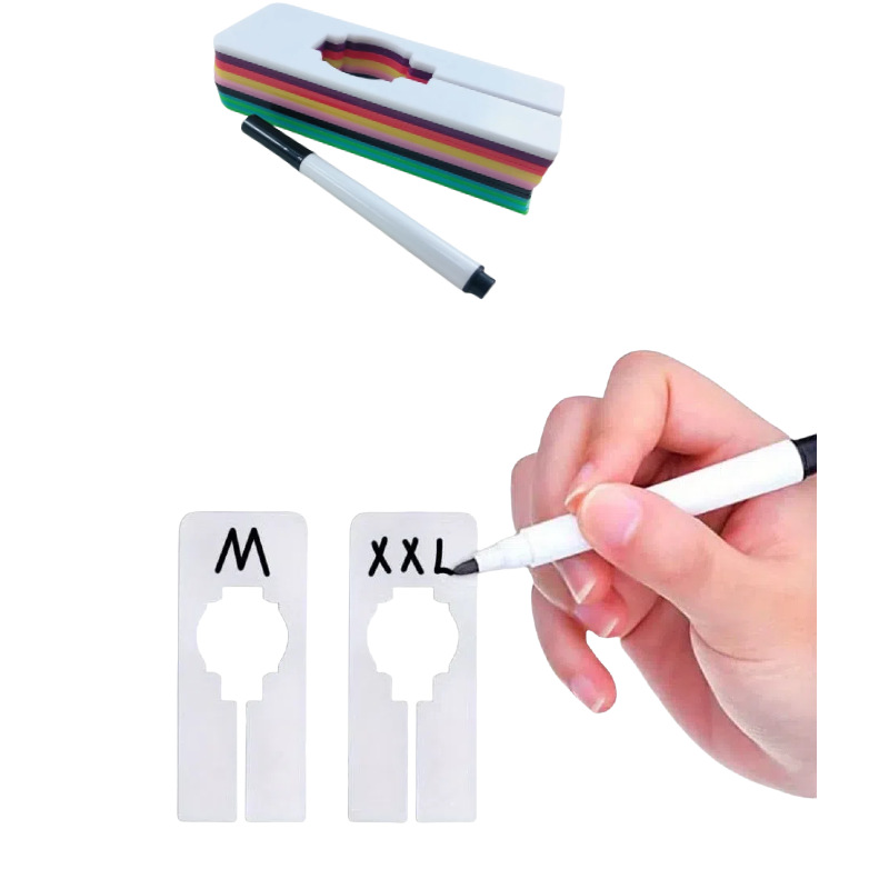 Square Partition Plate Clothing Plastic Partition Ring Clothing Size Partition Plate Multi-Color Spot Label