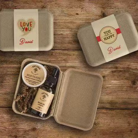 Paper Pulp Molding Dry Pressed Jewelry Paper Box Universal Gift Paper Box Environmentally Friendly Paper Box Spot Wholesale