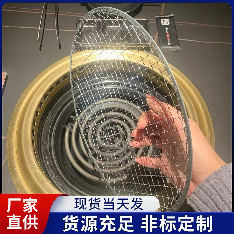 Производитель гриля для барбекю, оптовая круглая решетка для домашнего использования, одноразовая сетка для угольного гриля