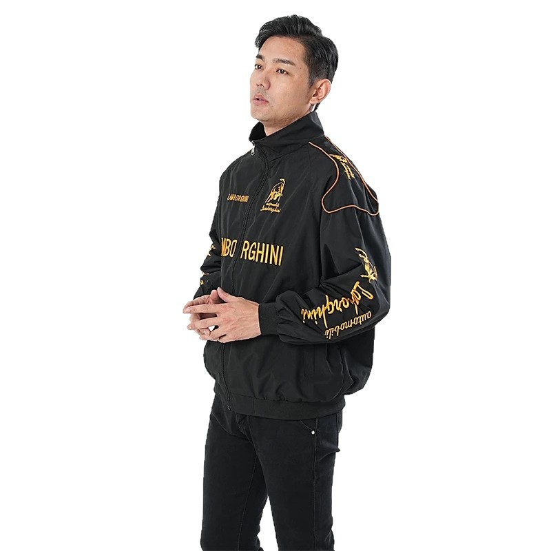 Cross-Border New F1 Lamborghini Embroidered Racing Suit Jacket European and American Motorcycle Cycling Fashion Casual Long-Sleeved Jacket