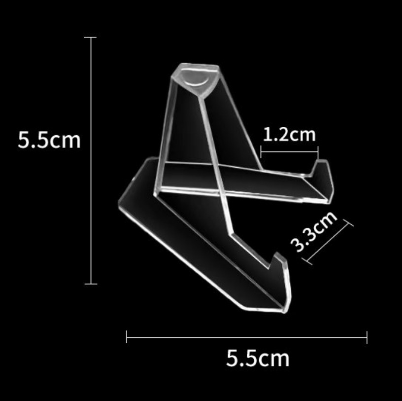 Triangular Display Stand, Same Style as on Xiaohongshu, Triangular Stand for Displaying Collectibles, Display Stand for Star Cards, Instagram Display Stand