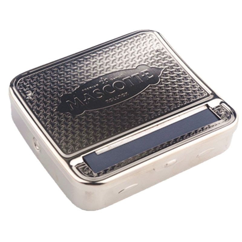 70mm Pyramid silver Cigarette Case Semi-automatic Stainless Steel Metal Cigarette Case Cigarette Maker Adjustable Cigarette Maker