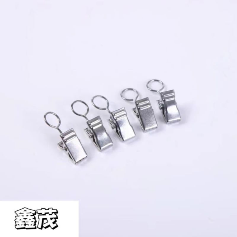 Manufacturer Curtain Clip Shower Curtain Tapestry Background Cloth Clip Opening Closed Mouth Sawtooth Buckle Clip Towel Metal Curtain Accessories