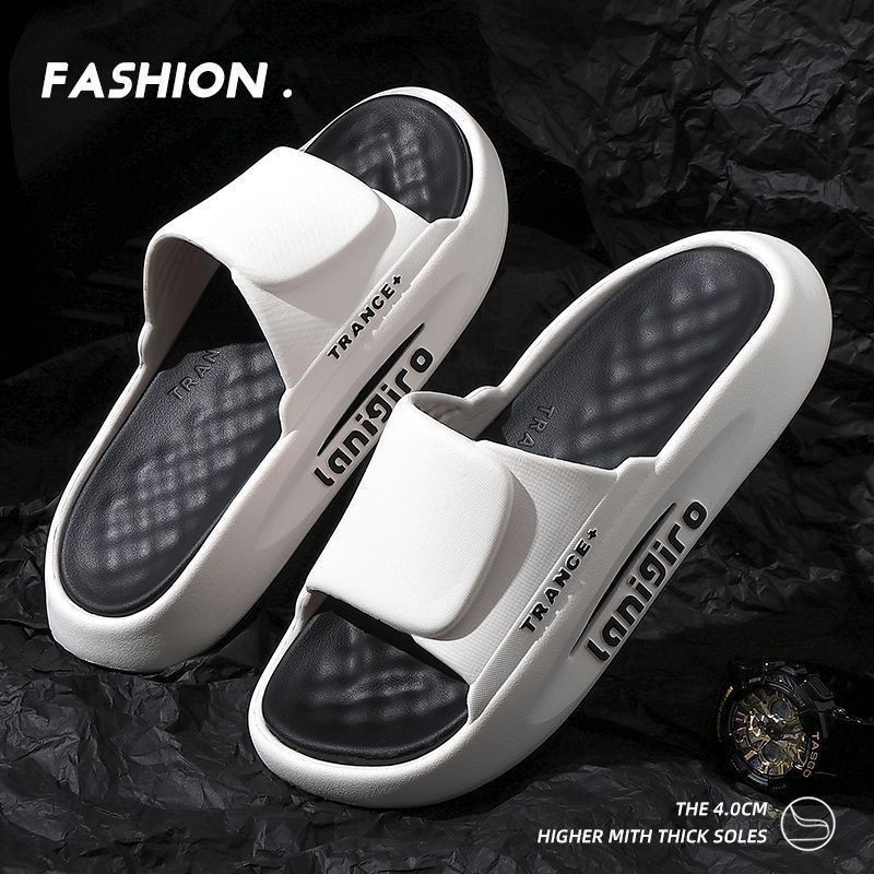 Men's Summer Slippers That Feel Like Shit, Korean Style Sports Home Indoor Non-Slip Thick-Soled Men's Sandals for Outdoor Wear
