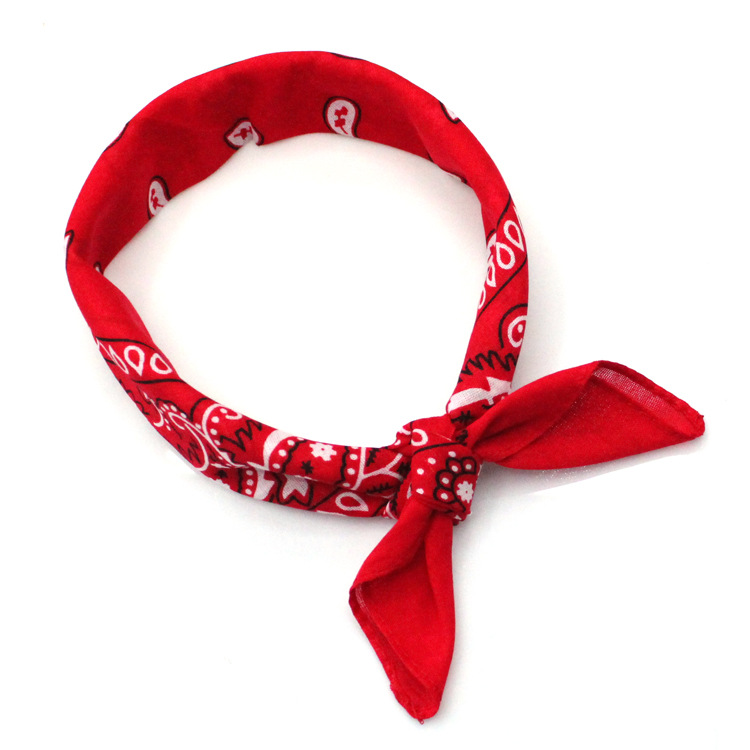 Factory wholesale West Coast best selling turban outdoor riding cotton cashew melon seeds square amoeba water drop turban