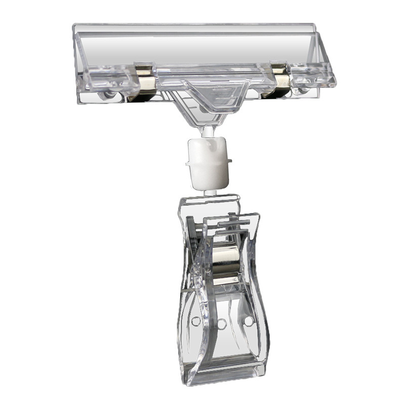 Supermarket Pop Explosion Sticker Advertising Clip Store Price Tag Mechanical Clip Shelf Special Promotion Card Double-Headed Clip