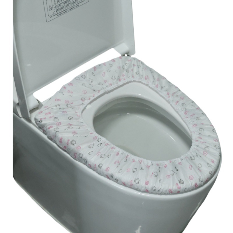 Disposable Toilet Cushion Cover Type Travel Homestay Hotel Special Full Covering Cushion Paper Paste Waterproof Toilet Cover