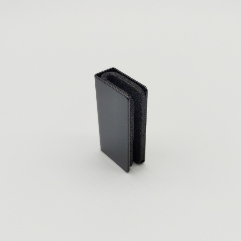 Acrylic showcase black door clip can clip 6mm window U-shaped glass door clip
