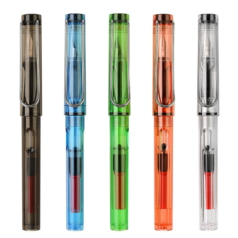 Factory delivery Wei Zhuang colorful pen student pen posture Writing Ink ink sac dual-purpose pen wholesale