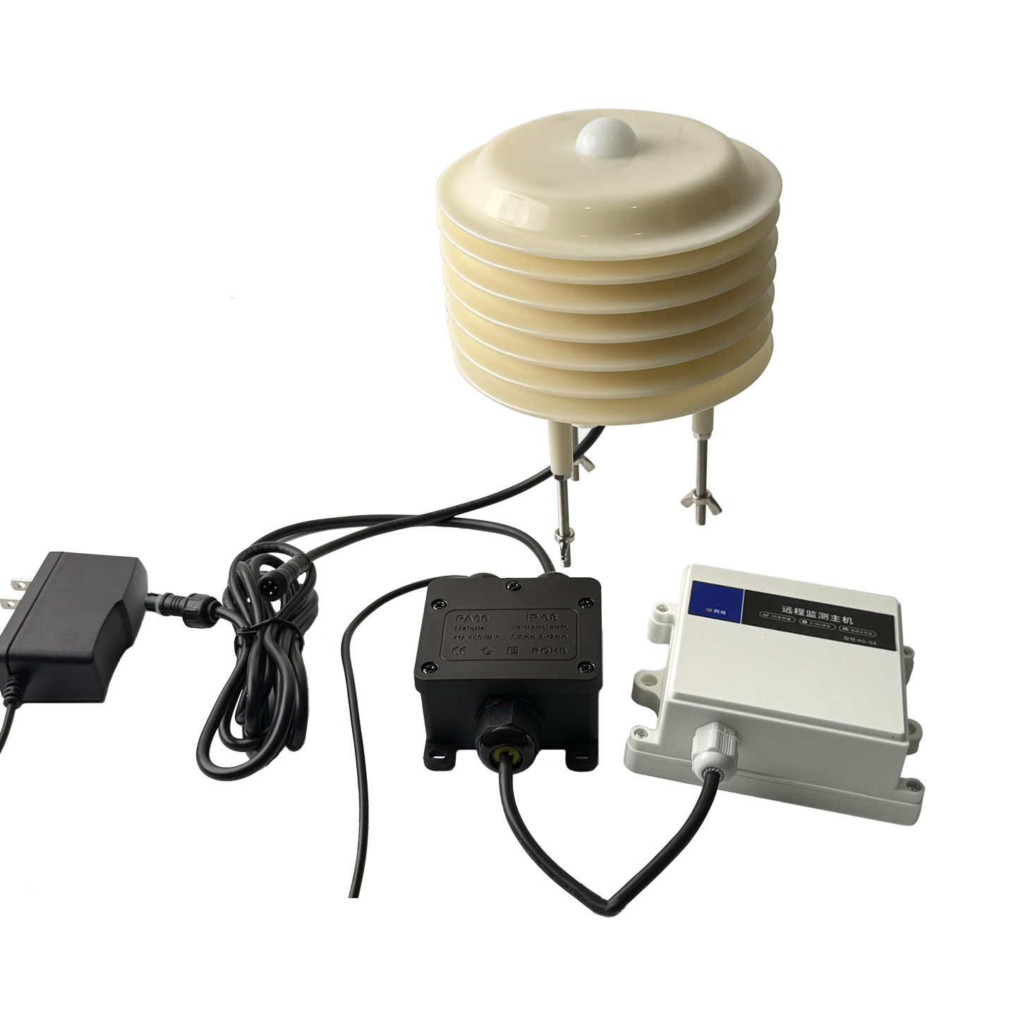 Weather Station Louver Box Temperature and Humidity Light Carbon Dioxide Atmospheric Pressure Light Carbon Dioxide Pm Louver Box