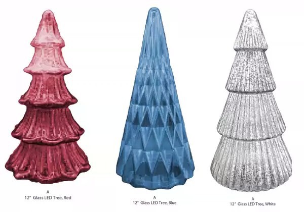 Cross-Border New Product Mercury Glass Led Christmas Tree Mercury Glass Led Christmas Tree