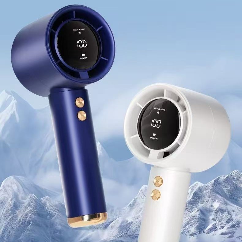 N68 High-Speed Handheld Fan Portable Mini USB Rechargeable Outdoor Portable Turbine Household Handheld Powerful Fan