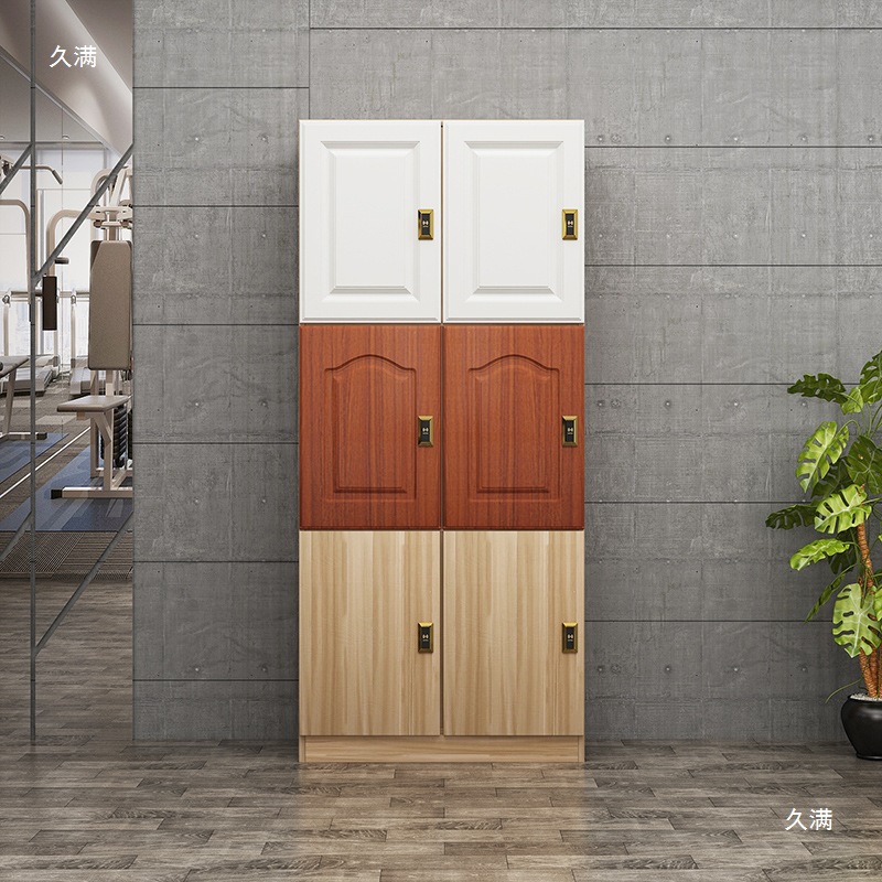Wooden Locker Hair Salon Barber Shop Customer Locker Gym Beauty Salon Locker Bath Cabinet with Lock