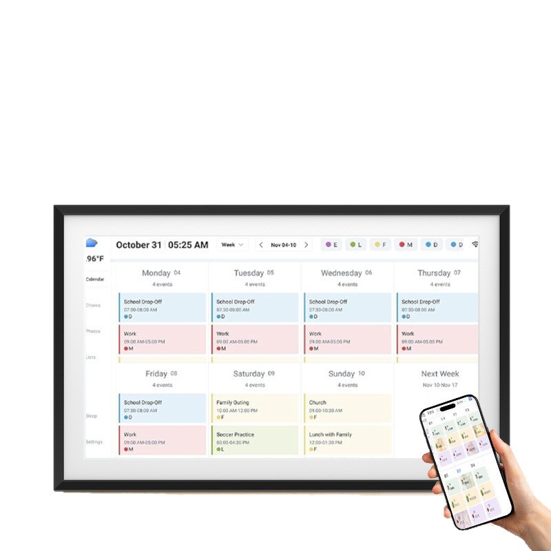 Cross-Border New Product 15.6inch Electronic Calendar Cloud Photo Frame Family Calendar Schedule Management Item Planning