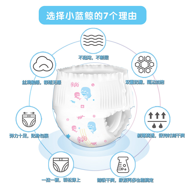 Youbeishu diapers pull-up pants S/M/L/XL/XXL parent-Yang one-piece pants XXXXL baby diaper wholesale