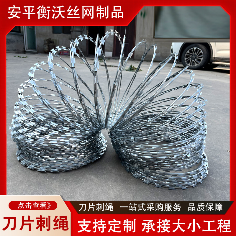 Customized Factory School Army High-Speed Rail Prison Anti-Climbing Barbed Wire Barbed Wire Barbed Wire Roll Cage Blade Barbed Wire