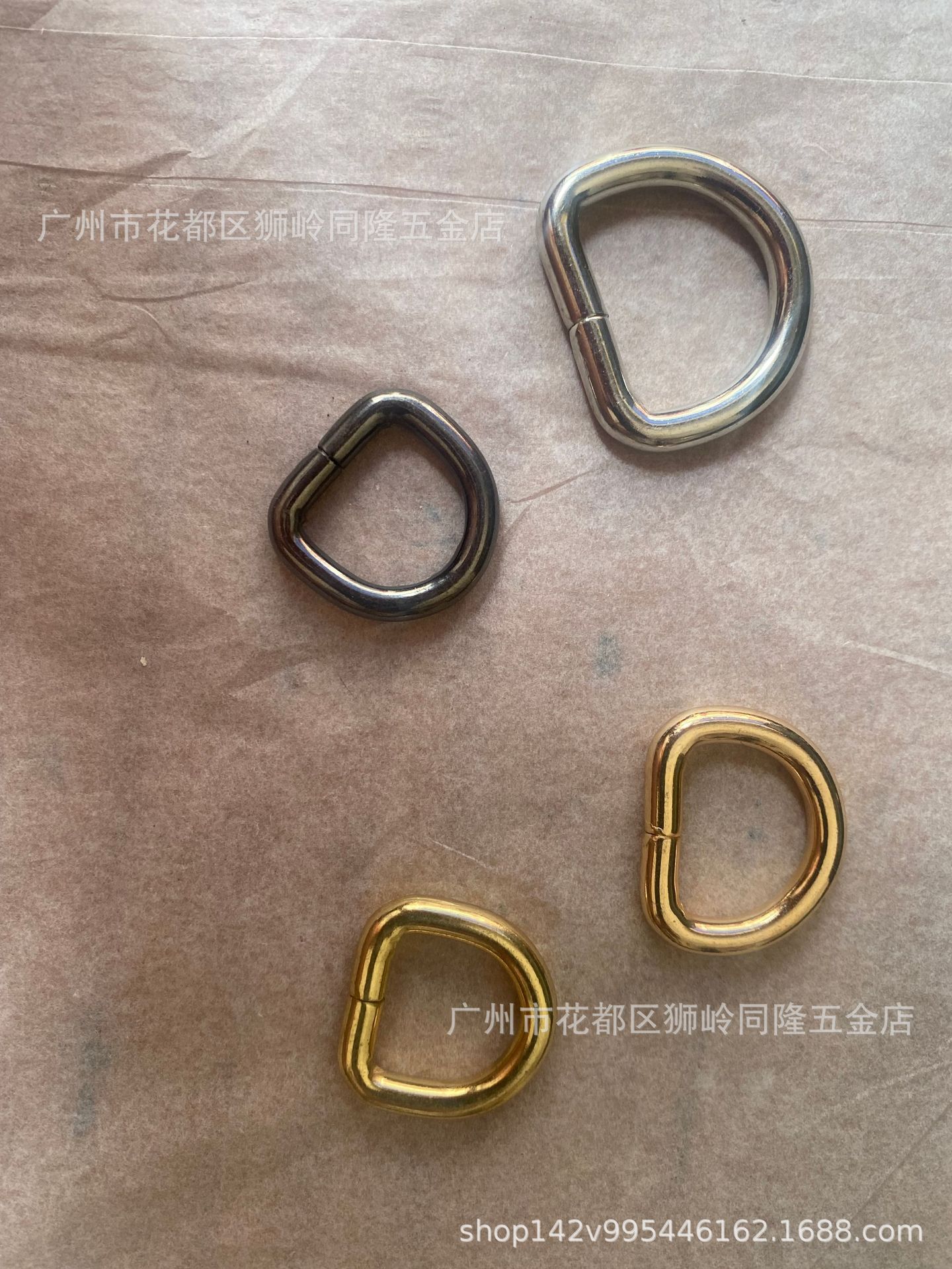 Factory direct spot supply luggage accessories metal D-shaped buckle wire D-ring luggage hardware