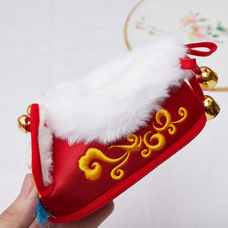 Xiangyun Embroidered Soft-Soled Cotton Shoes Tiger Head Shoes for Men and Women Baby Pre-Step Toddler Shoes Infant Faucet Handmade Cloth Shoes