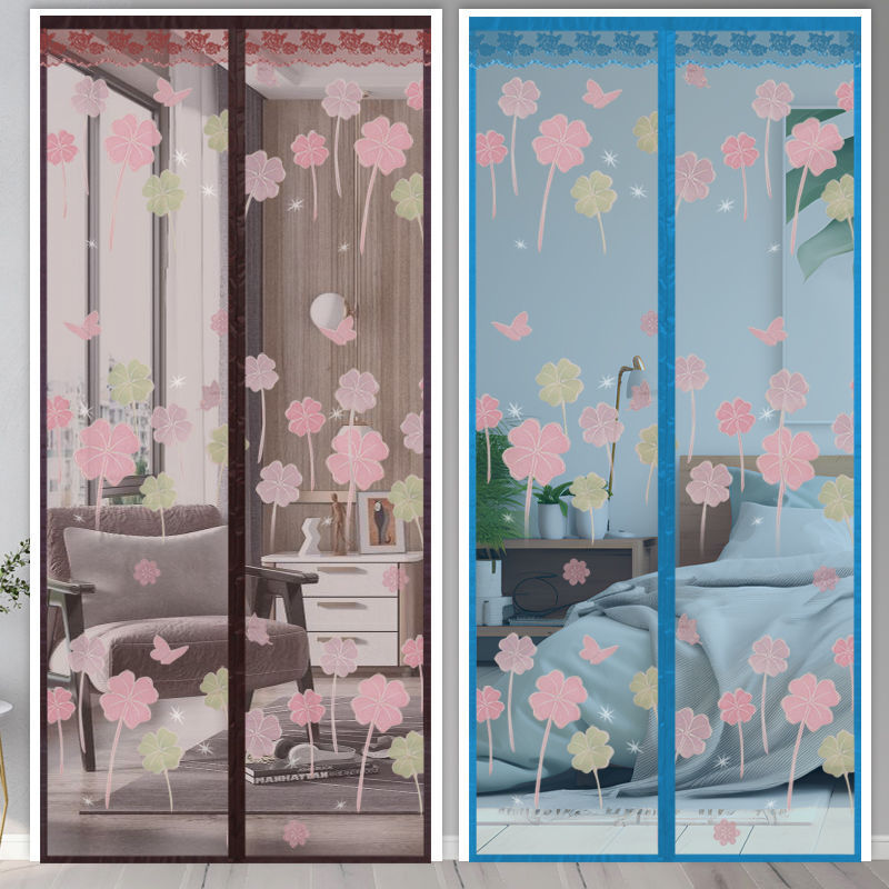 Магическая лента москитная штора для спальни, тихая простая магнитная мягкая перегородка, летняя экранная штора, без сверления