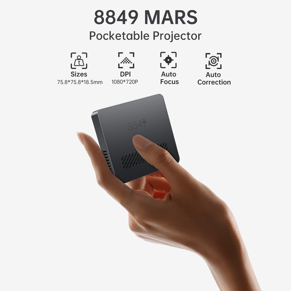 2025 New Model 8849 Mars 1 Projection High-Definition Portable Business Gift Hong Kong Delivery