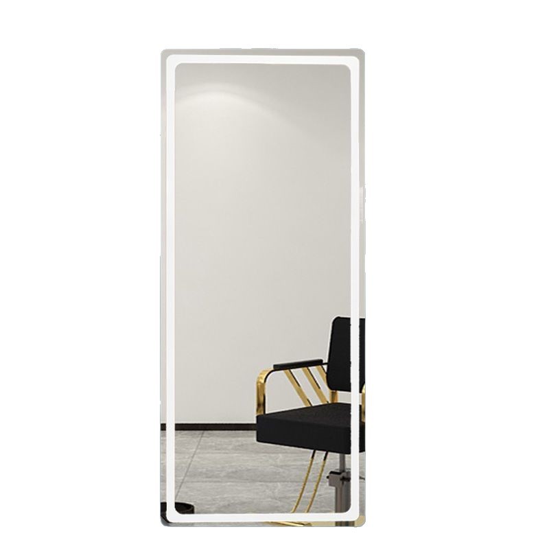 Simple Barber Shop Mirror Table Hair Salon Special Internet Celebrity Mirror with Light Trendy Wall Hanging Single-Sided Hair Salon Mirror