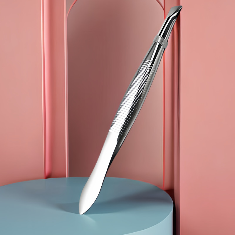 Щипцы для бровей из нержавеющей стали Плоский и косой носик Инструмент для стрижки бровей Пинцет для бровей Инструмент для макияжа