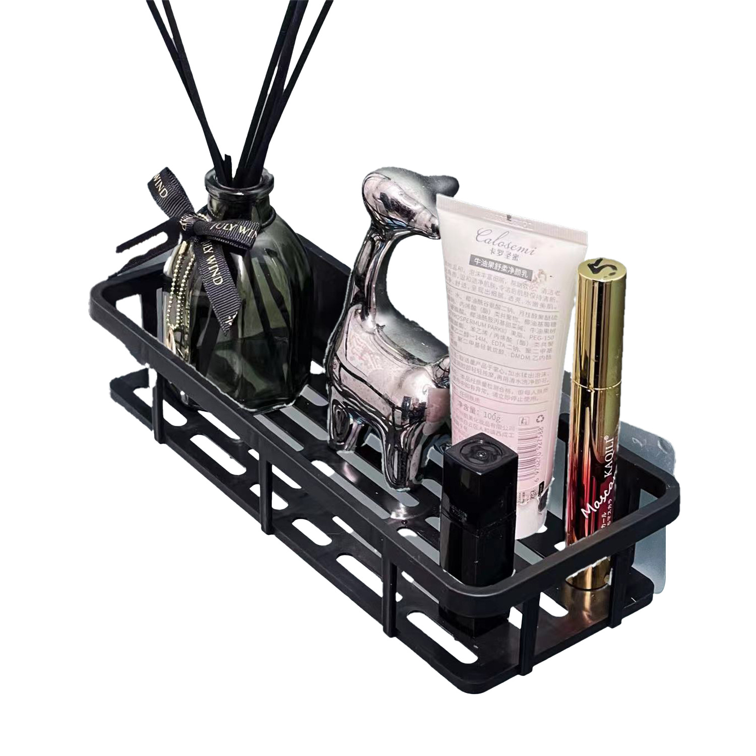 Cross-Border Storage Rack Bathroom Storage Rack Punch-Free Multi-Functional Bathroom Rack Washbasin Wall-Mounted Bathroom Storage Rack