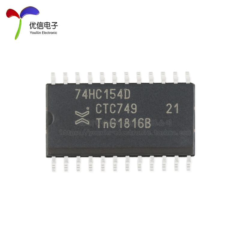 Original Genuine 74Hc154D,653 Soic-24 4 to 16 Line Decoder/Demultiplexer Chip