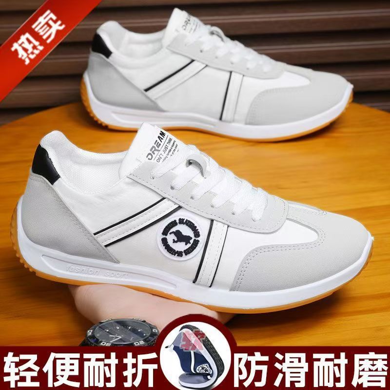 Men's Shoes Autumn and Winter 2024 New Breathable Casual Shoes Slip-On Flat Shoes Men's Versatile Sports Sneakers Men