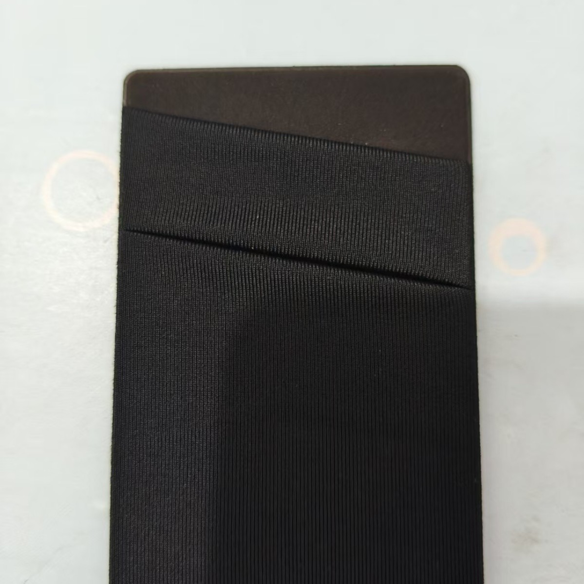 Lycra Mobile Phone Back Sticker Self-Adhesive Oblique Card Holder Mobile Phone Card Holder Double-Layer Oblique Card Holder Magnetic Card Holder Factory Direct Sale