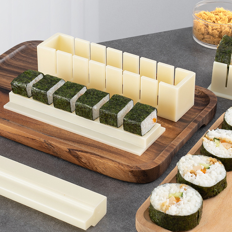 Sushi mold tools 3 pieces of suit seaweed laver wrapped rice grinding tool rice ball rolled rice material wrapped horizontal round sushi