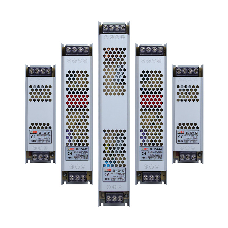 Low voltage transformer ultra-thin led Line light dedicated 220V to 12/24v long led mute switching power supply