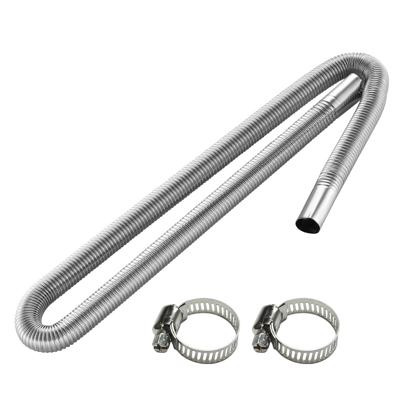 Parking Heater Exhaust Pipe Heat Exchanger Stainless Steel Spiral Corrugated Exhaust Pipe Car Air Exhaust