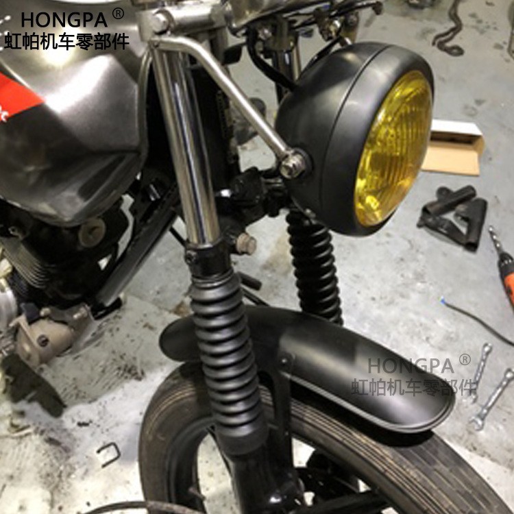 Motorcycle Mudguard Retro Modified Mudguard CG125 Mudboard Mudtile Short Mudguard Soil Removal Rain