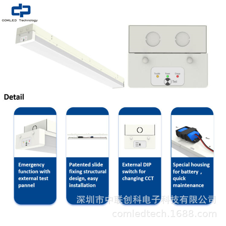 Factory Direct Smd2835 Integrated Led Patch Lamp 130Lm/W Bracket Lamp