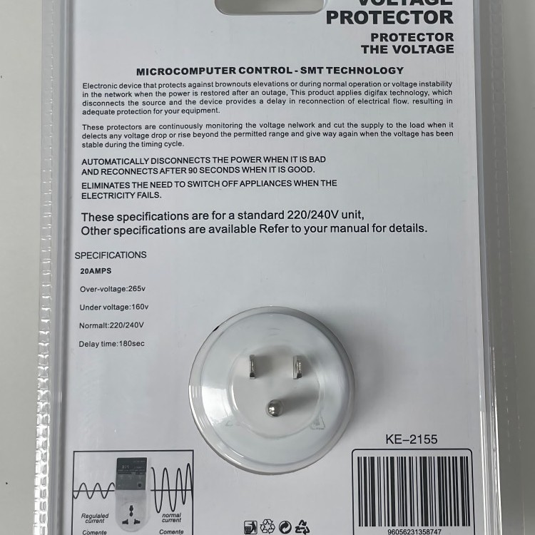 Foreign Trade Export Factory Direct Supply 120V American North and South American Voltage Protector Fridge Refrigerator Protective Socket