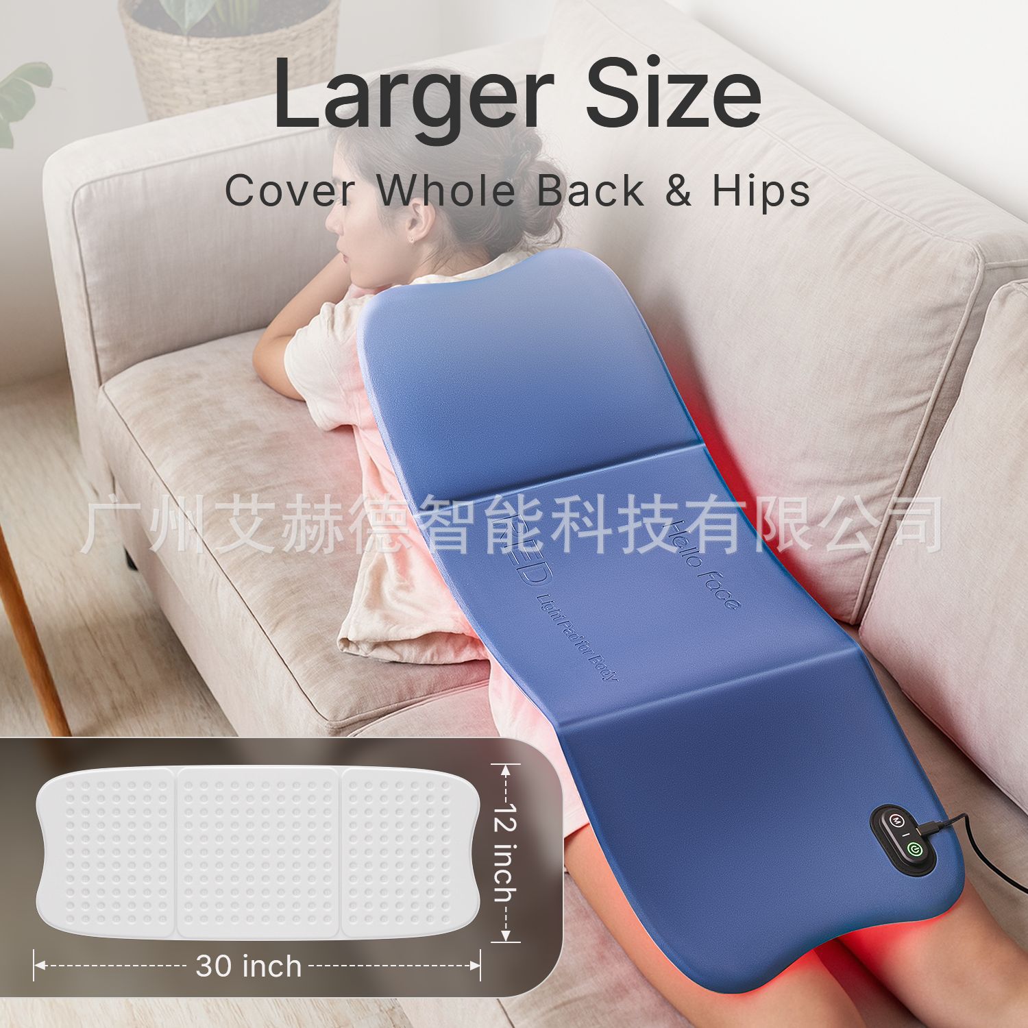 Cross-Border Supply High-Power Red Light Therapy Belt Multifunctional Waist Support Belt Led Near-Infrared 850Nm Heating Belt