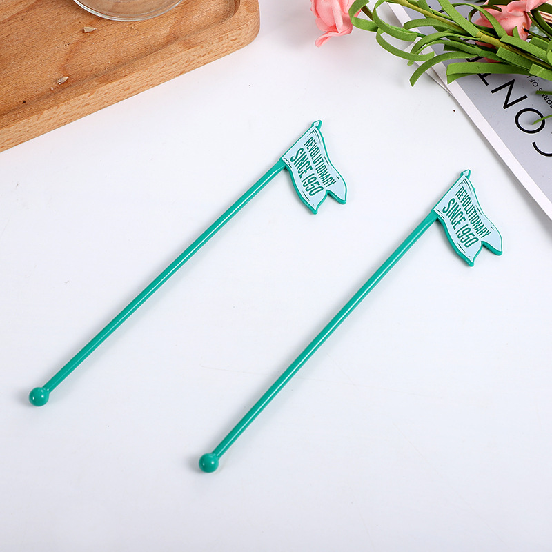 Acrylic Mixing Stick Disposable Sealed Cup Stirring Stick Plastic Pla Cocktail