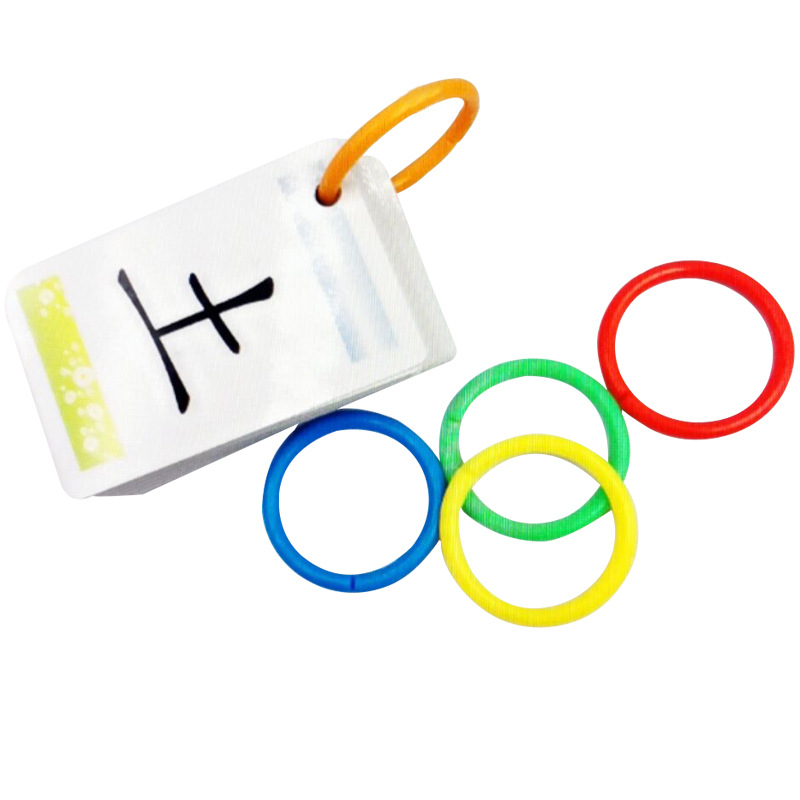 Color loose-leaf double-button ring word card storage ring card ring hand account ring buckle opening ring binding ring word card ring.