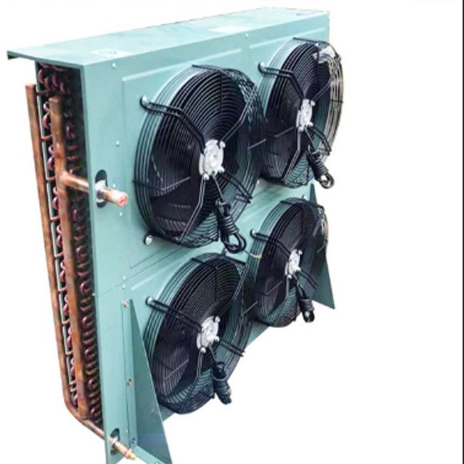 Air-Cooled Condenser H-Type Copper Tube Aluminum Fin Heat Exchanger Refrigeration Unit Cold Storage Refrigeration Equipment Wholesale