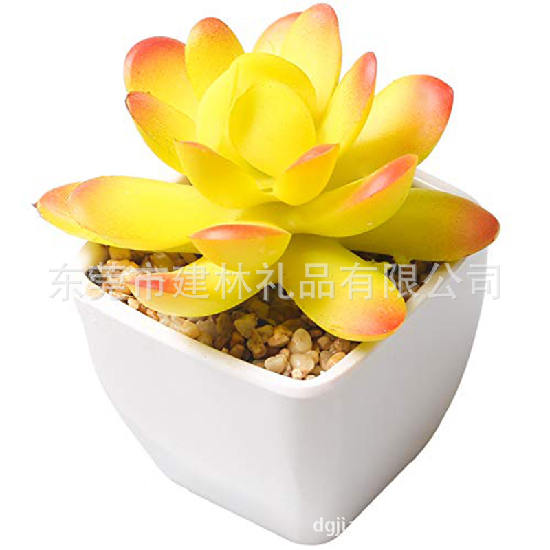 Factory direct supply of potted plants, green plants, fleshy artificial flowers, potted artificial plants, home decoration, Nordic customization