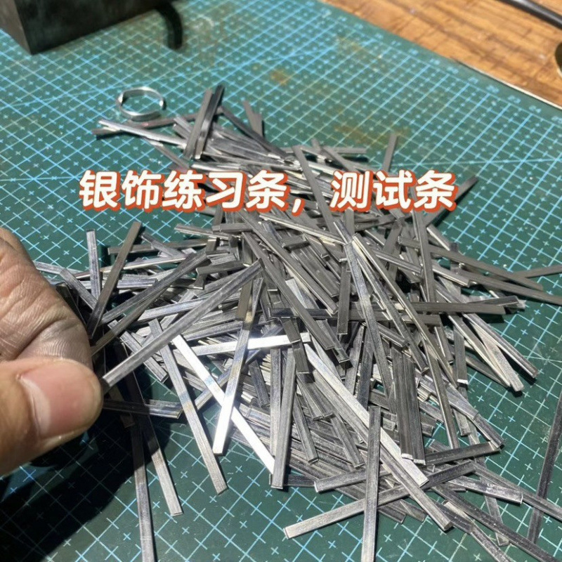 Практические полоски для ювелирных изделий из серебра, полоски для тестирования колец, полоски для практики колец, полоски для практики серебряных колец