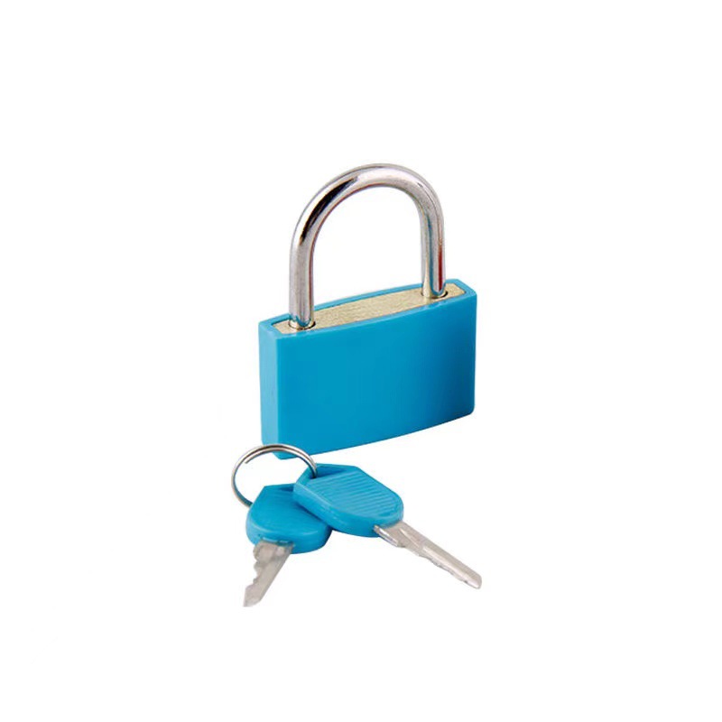 Color case small copper lock wholesale household 23mm zinc alloy small lock luggage lock copper core plastic small padlock