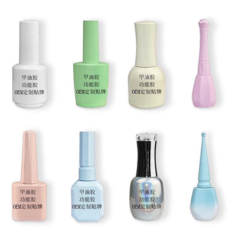 Customized Nail Polish Glue Base Glue Tempered Seal Source Manufacturer Processing Functional Glue Summer Toenail Polish