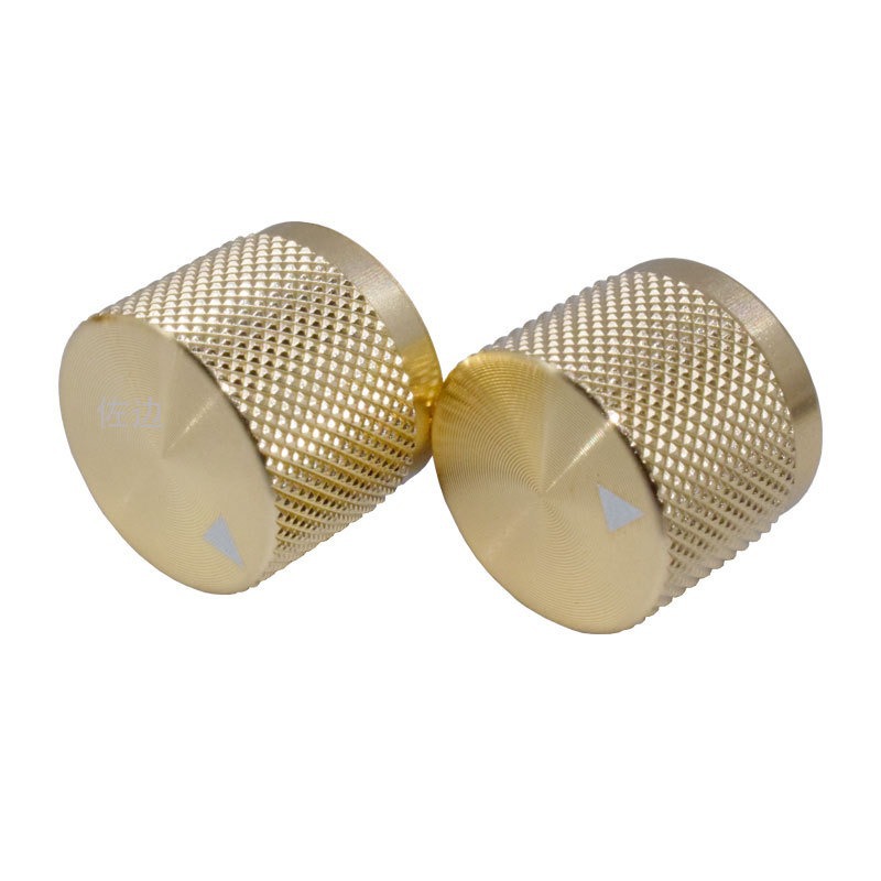 Outer Diameter 18, Height 14, Mesh Knurling, Classy Knob, Gold, Silver, Black, Smart Audio Knob