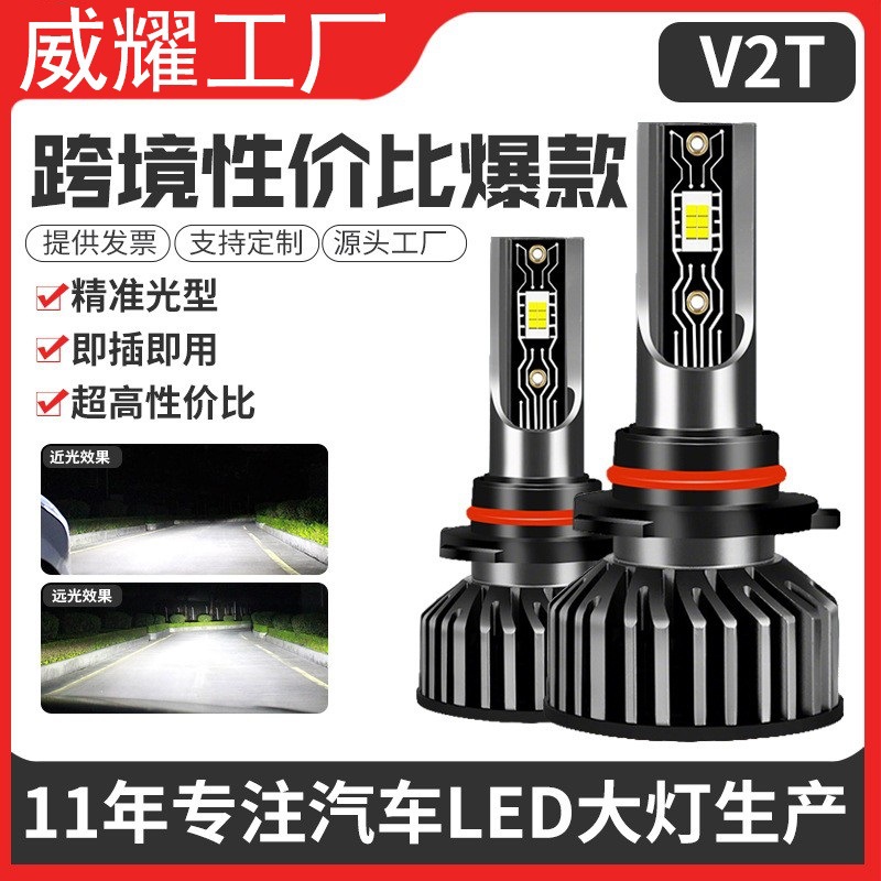 Автомобильная светодиодная фара для кросс-бордерного использования, модификация без повреждений H4, дальний и ближний свет, универсальная H7H11, супер яркая, оптовая продажа